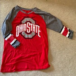 ohio state half-sleeve shirt